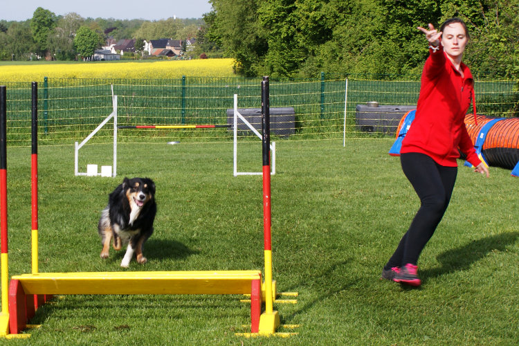 Sabrina und Blue: Weitsprung