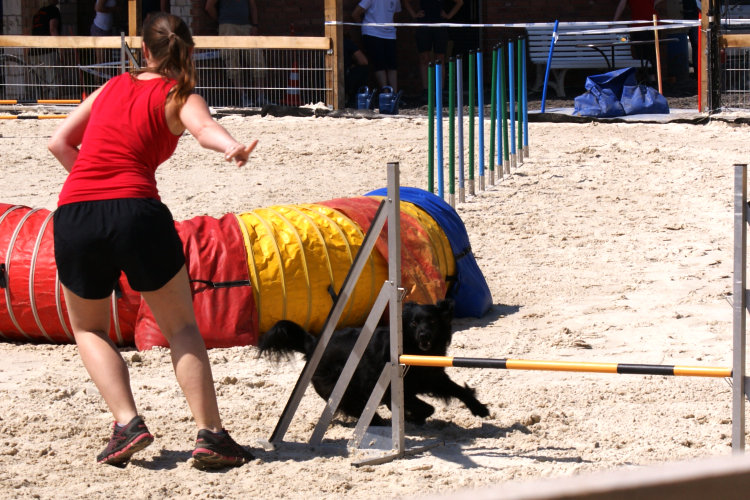 Sabrina und Amy, AG-Lauf